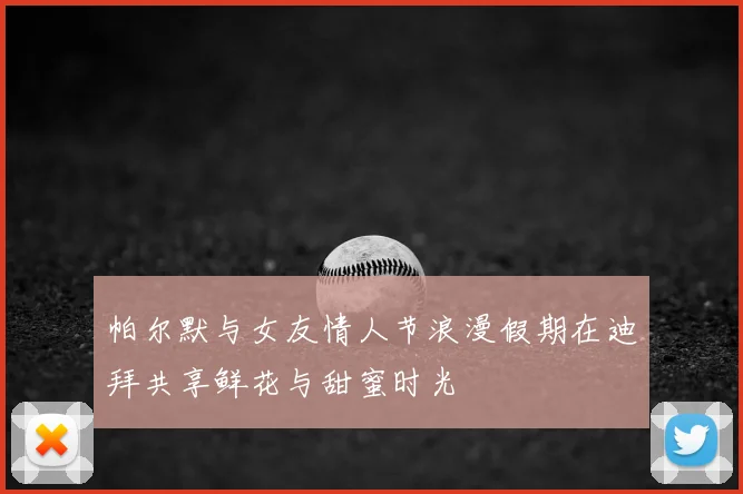 帕尔默与女友情人节浪漫假期在迪拜共享鲜花与甜蜜时光
