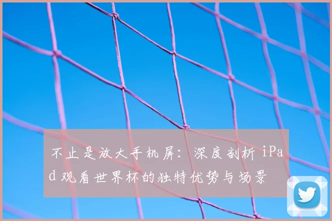 不止是放大手机屏：深度剖析 iPad 观看世界杯的独特优势与场景
