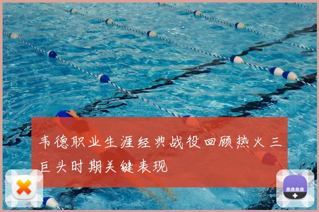 韦德职业生涯经典战役回顾热火三巨头时期关键表现